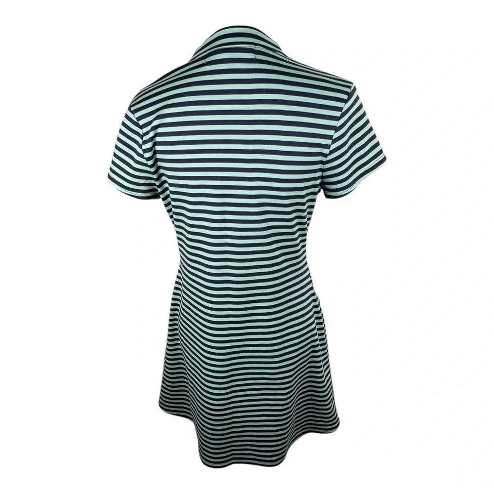Free People Beach On The Line Mock Neck Short Sleeve Stretch Mini Dress Medium
